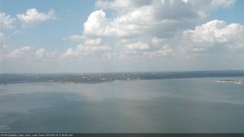 Lake Travis webcam, September 16, 2019 11:00 AM CT