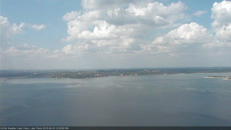 Lake Travis webcam, September 16, 2019 11:05 AM CT