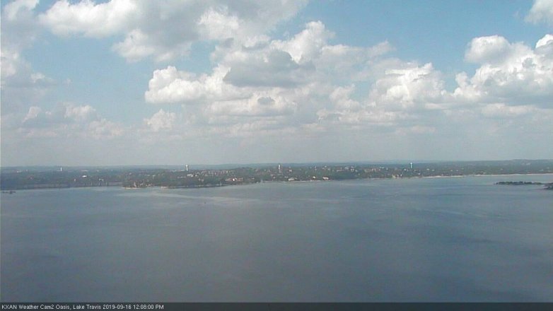 Lake Travis webcam, September 16, 2019 11:10 AM CT