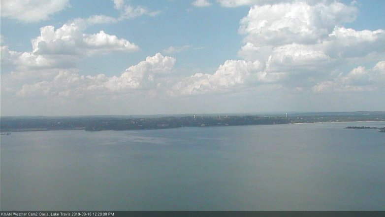 Lake Travis webcam, September 16, 2019 11:30 AM CT