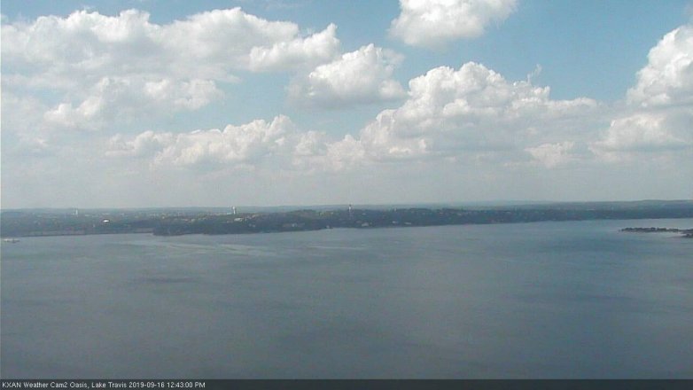 Lake Travis webcam, September 16, 2019 11:45 AM CT
