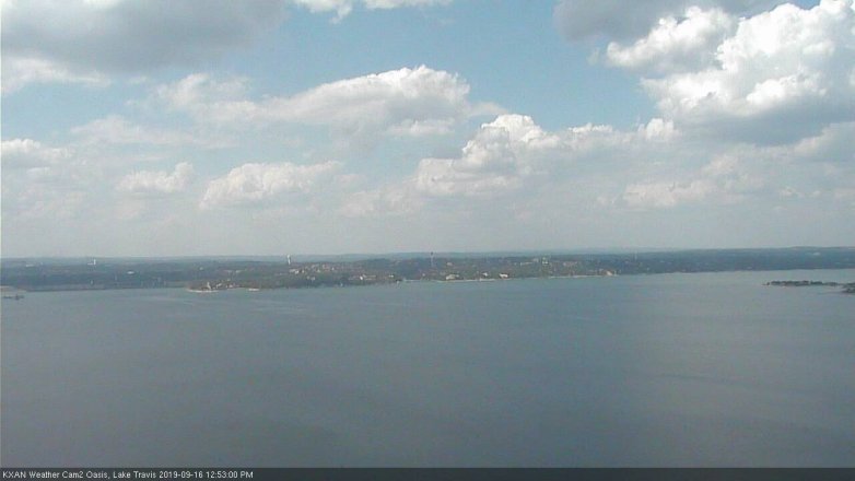 Lake Travis webcam, September 16, 2019 11:55 AM CT