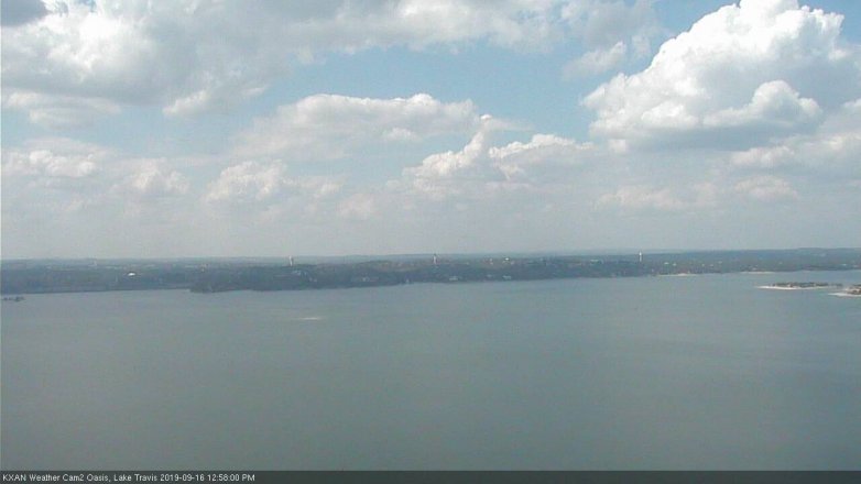 Lake Travis webcam, September 16, 2019 12:00 PM CT