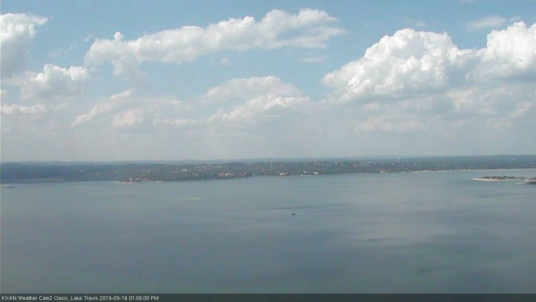 Lake Travis webcam, September 16, 2019 12:10 PM CT