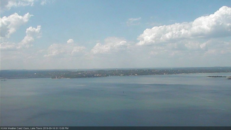 Lake Travis webcam, September 16, 2019 12:15 PM CT