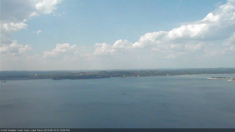 Lake Travis webcam, September 16, 2019 12:20 PM CT