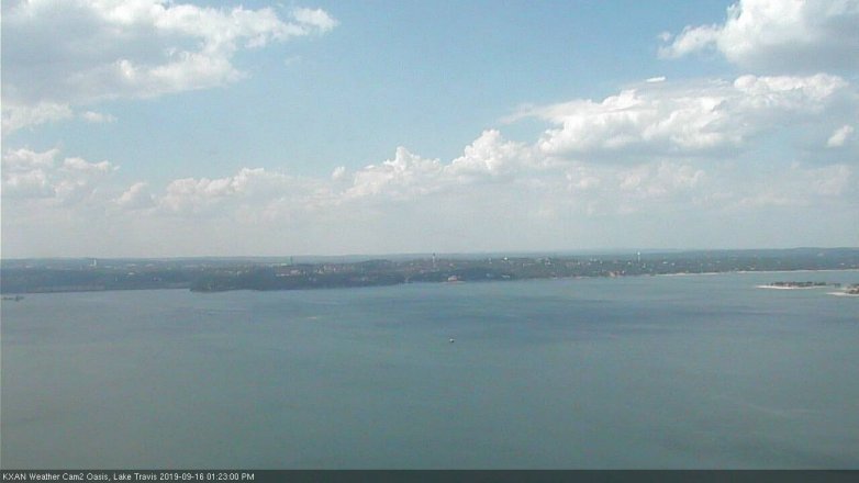 Lake Travis webcam, September 16, 2019 12:25 PM CT