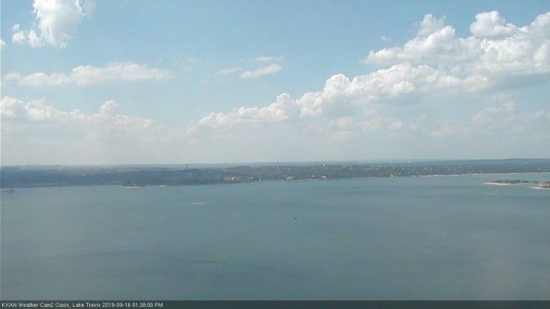 Lake Travis webcam, September 16, 2019 12:40 PM CT