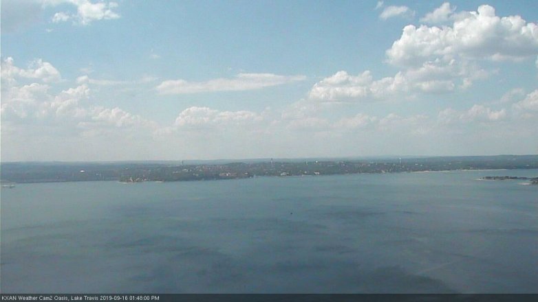 Lake Travis webcam, September 16, 2019 12:50 PM CT