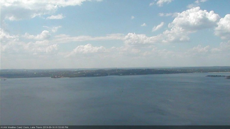 Lake Travis webcam, September 16, 2019 12:55 PM CT
