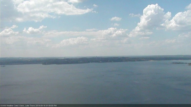 Lake Travis webcam, September 16, 2019 1:00 PM CT