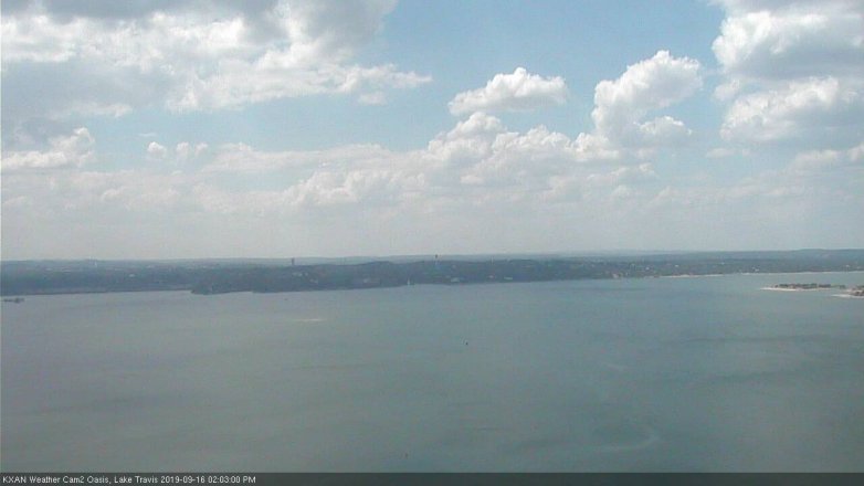 Lake Travis webcam, September 16, 2019 1:05 PM CT
