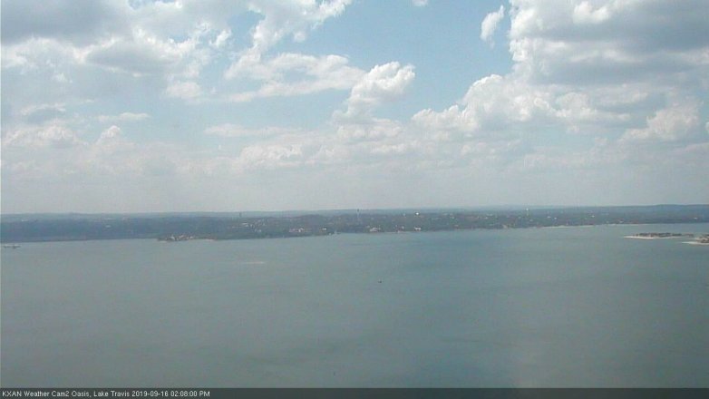 Lake Travis webcam, September 16, 2019 1:10 PM CT