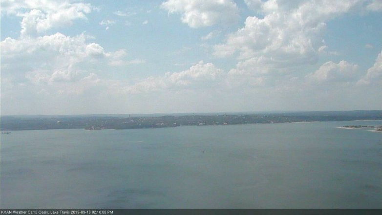 Lake Travis webcam, September 16, 2019 1:20 PM CT