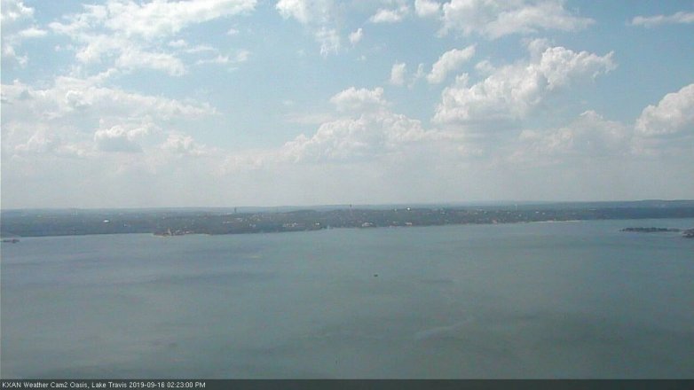 Lake Travis webcam, September 16, 2019 1:25 PM CT