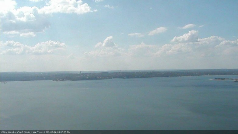 Lake Travis webcam, September 16, 2019 2:05 PM CT