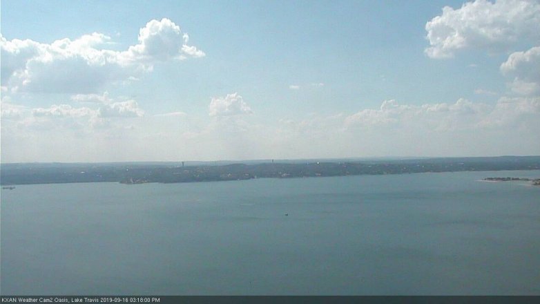 Lake Travis webcam, September 16, 2019 2:20 PM CT