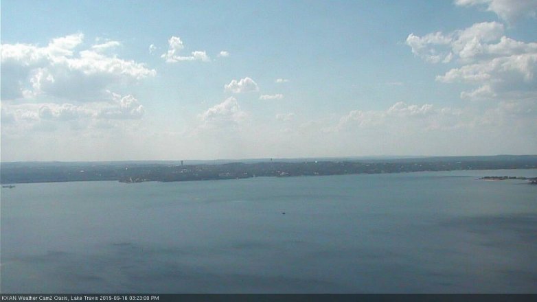 Lake Travis webcam, September 16, 2019 2:25 PM CT