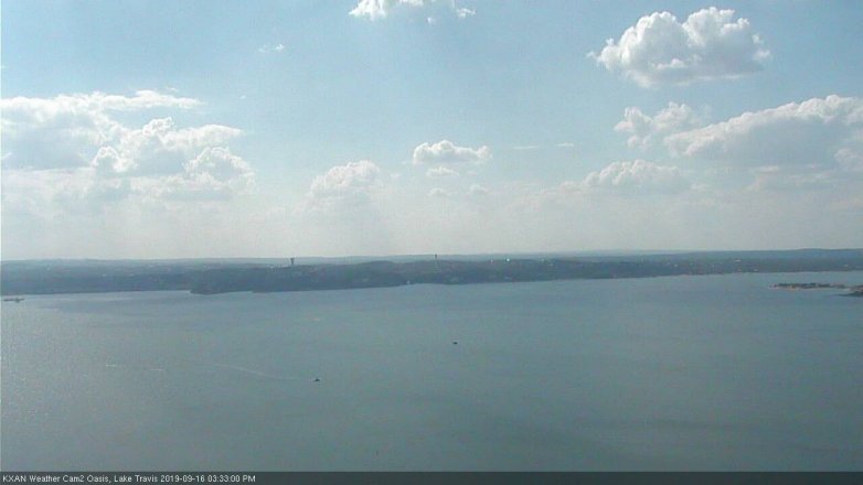 Lake Travis webcam, September 16, 2019 2:35 PM CT