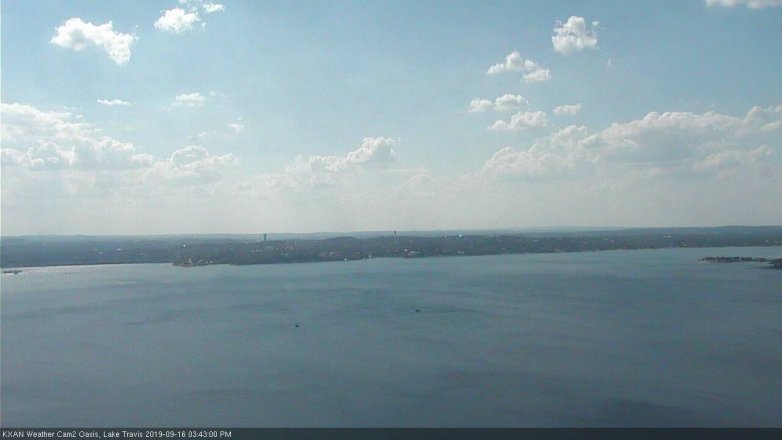 Lake Travis webcam, September 16, 2019 2:45 PM CT