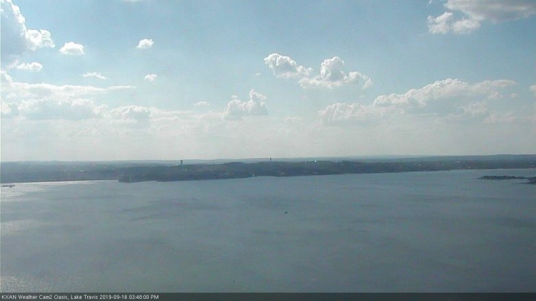 Lake Travis webcam, September 16, 2019 2:50 PM CT