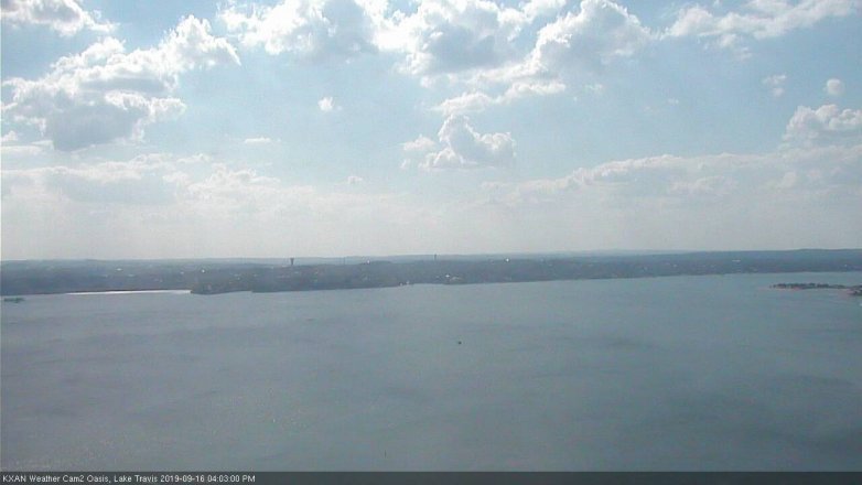 Lake Travis webcam, September 16, 2019 3:05 PM CT