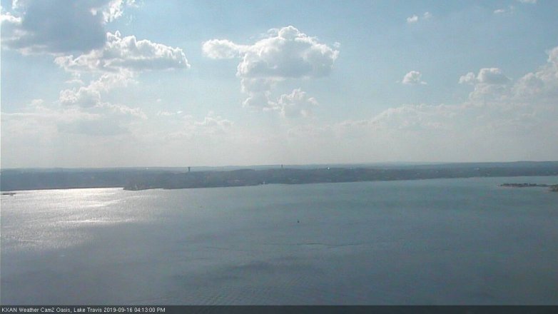 Lake Travis webcam, September 16, 2019 3:15 PM CT