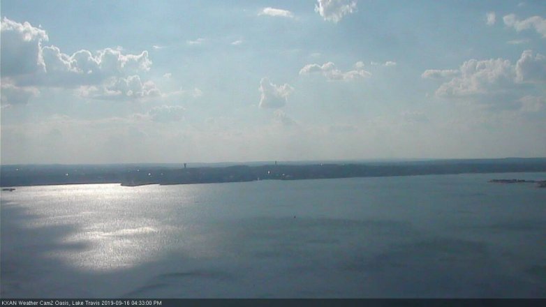 Lake Travis webcam, September 16, 2019 3:35 PM CT