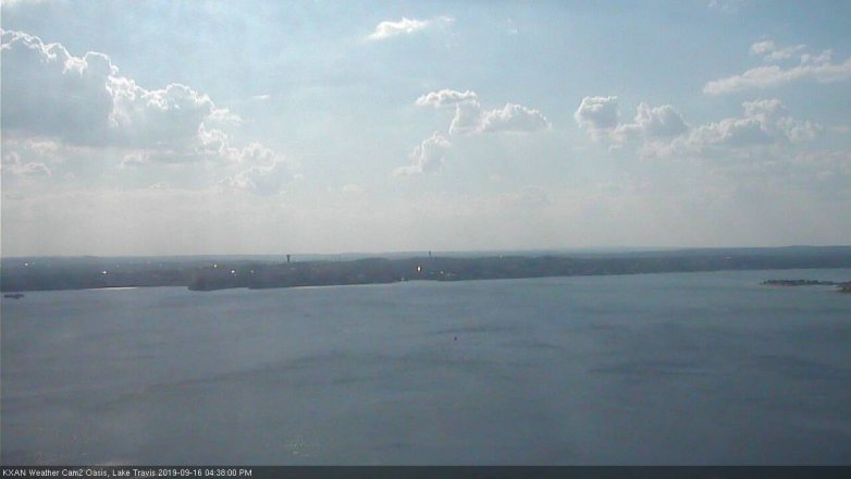 Lake Travis webcam, September 16, 2019 3:40 PM CT
