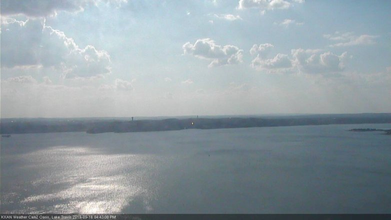 Lake Travis webcam, September 16, 2019 3:45 PM CT