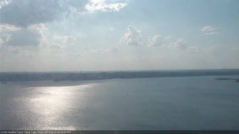 Lake Travis webcam, September 16, 2019 3:55 PM CT