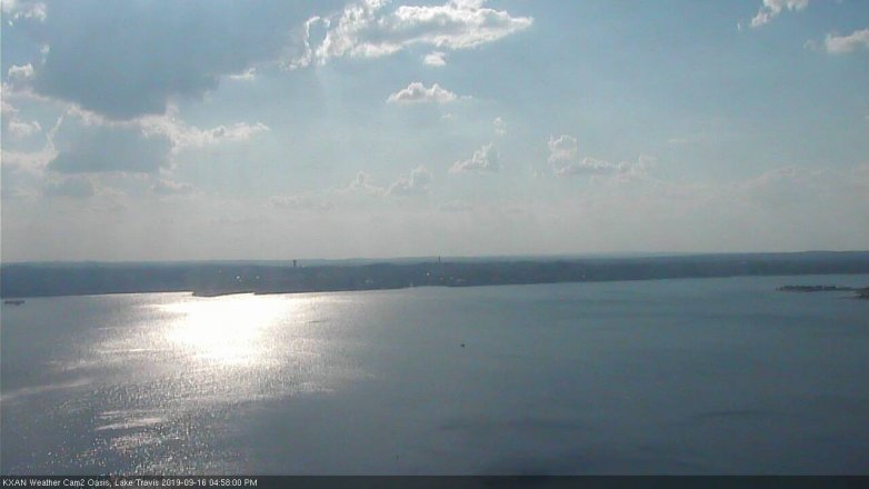 Lake Travis webcam, September 16, 2019 4:00 PM CT
