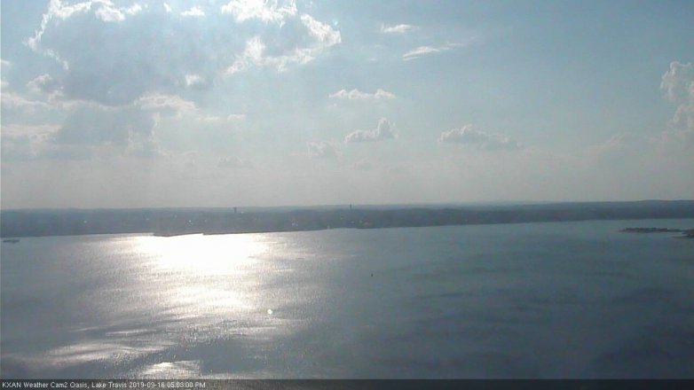 Lake Travis webcam, September 16, 2019 4:05 PM CT