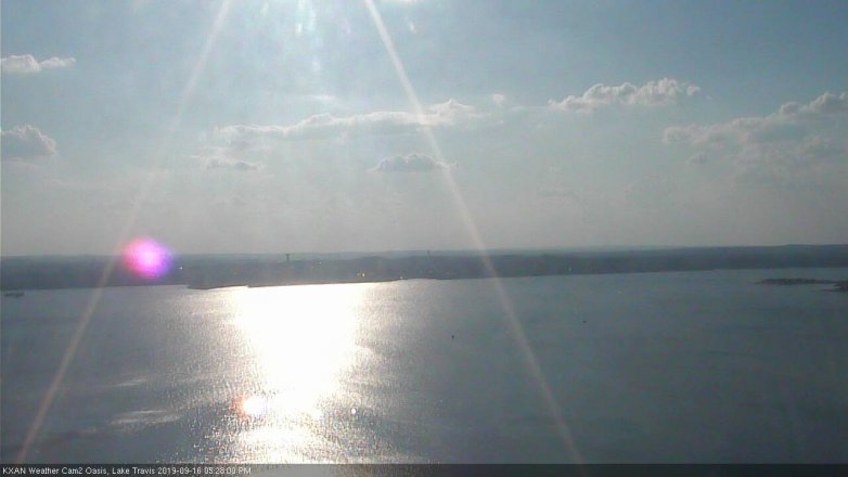 Lake Travis webcam, September 16, 2019 4:30 PM CT