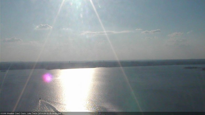 Lake Travis webcam, September 16, 2019 4:40 PM CT