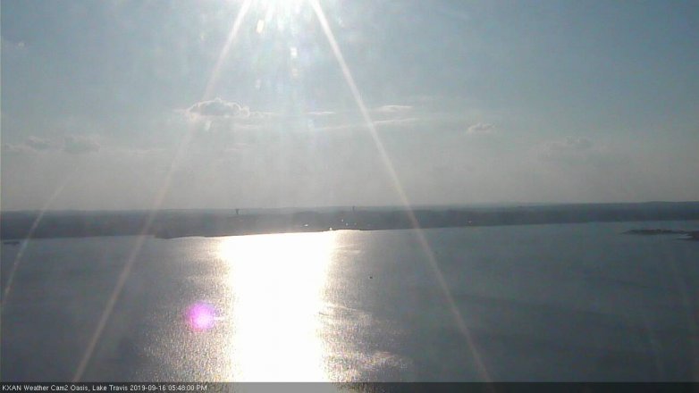 Lake Travis webcam, September 16, 2019 4:50 PM CT