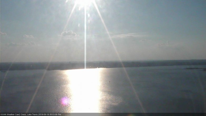 Lake Travis webcam, September 16, 2019 4:55 PM CT