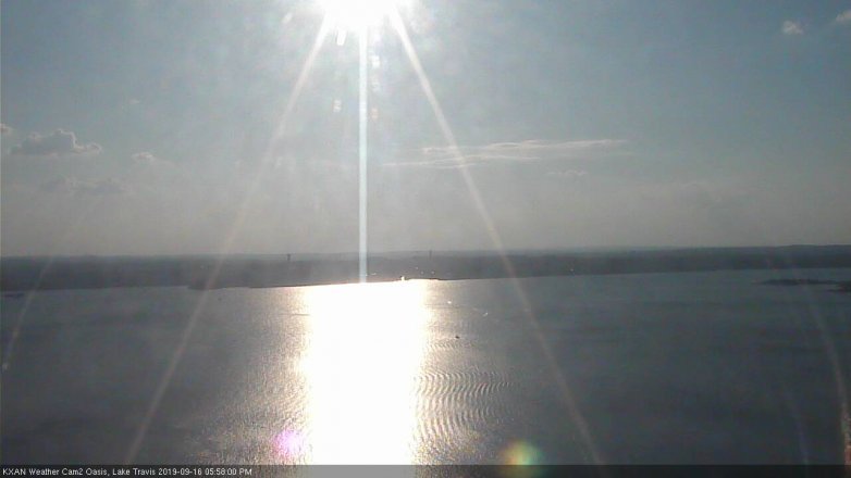 Lake Travis webcam, September 16, 2019 5:00 PM CT