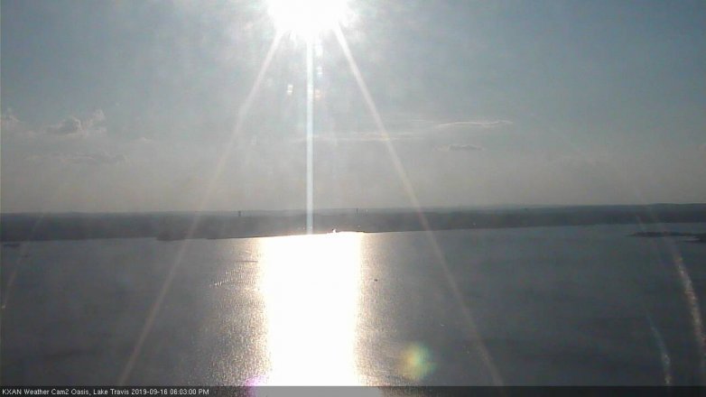 Lake Travis webcam, September 16, 2019 5:05 PM CT