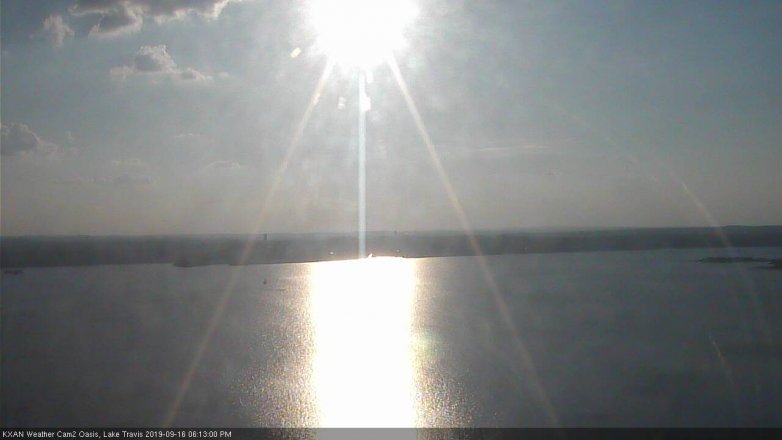 Lake Travis webcam, September 16, 2019 5:15 PM CT