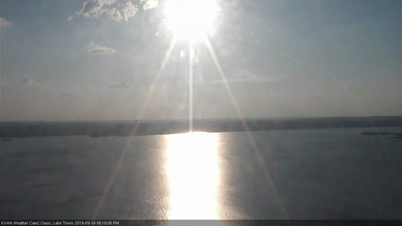Lake Travis webcam, September 16, 2019 5:20 PM CT