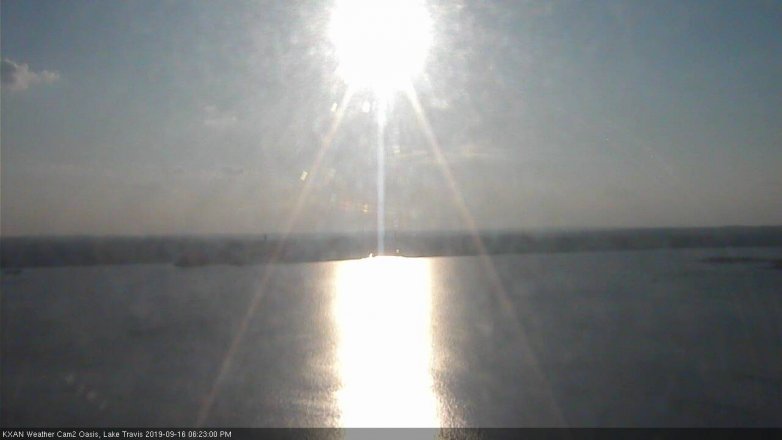 Lake Travis webcam, September 16, 2019 5:25 PM CT