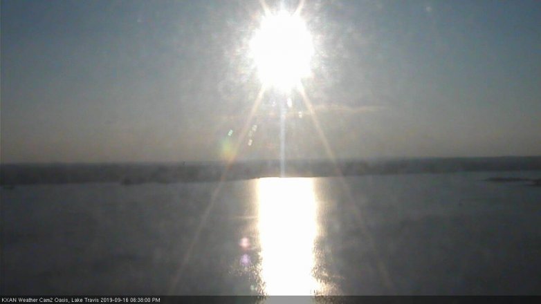 Lake Travis webcam, September 16, 2019 5:40 PM CT