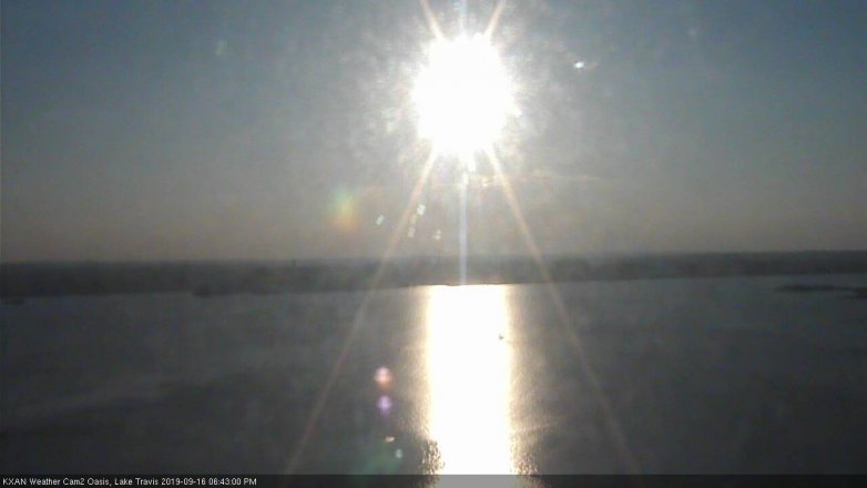 Lake Travis webcam, September 16, 2019 5:45 PM CT