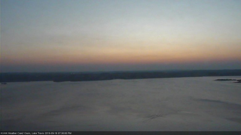 Lake Travis webcam, September 16, 2019 6:40 PM CT