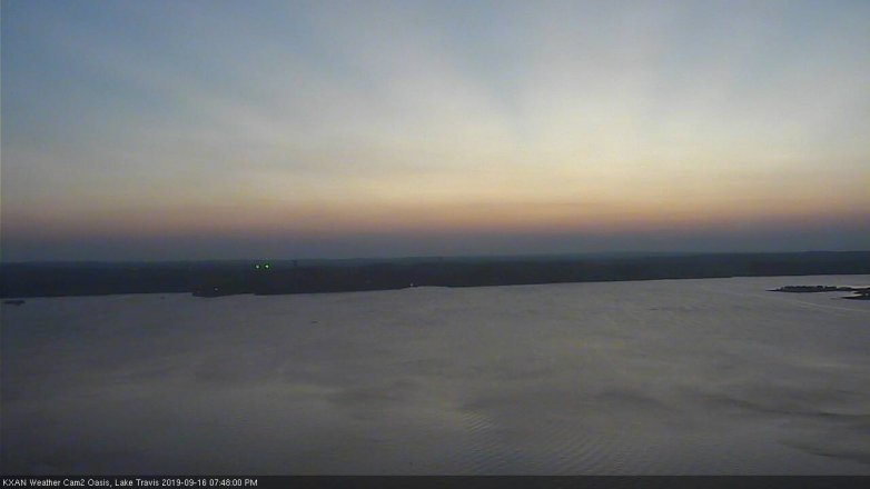 Lake Travis webcam, September 16, 2019 6:50 PM CT