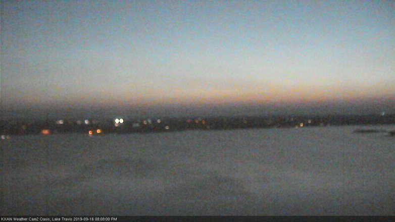 Lake Travis webcam, September 16, 2019 7:10 PM CT
