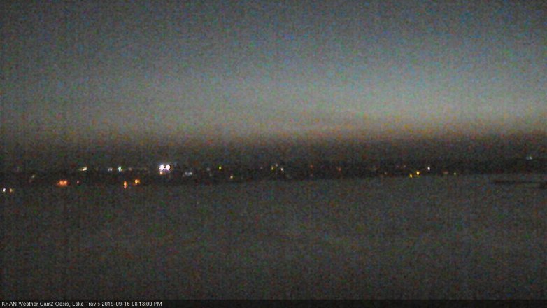 Lake Travis webcam, September 16, 2019 7:15 PM CT