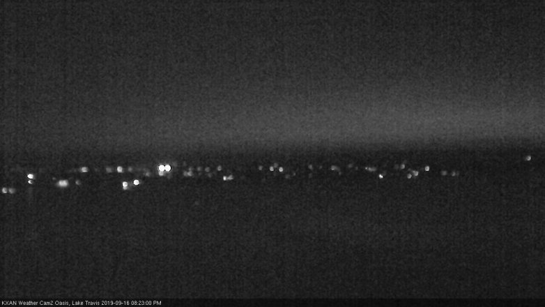 Lake Travis webcam, September 16, 2019 7:25 PM CT