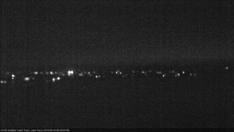 Lake Travis webcam, September 16, 2019 7:30 PM CT
